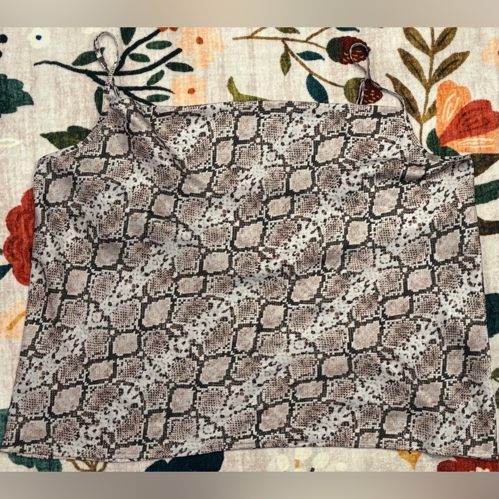 Banana Republic Neutral Snake-Print Reptile Hammock in Brown and Cream